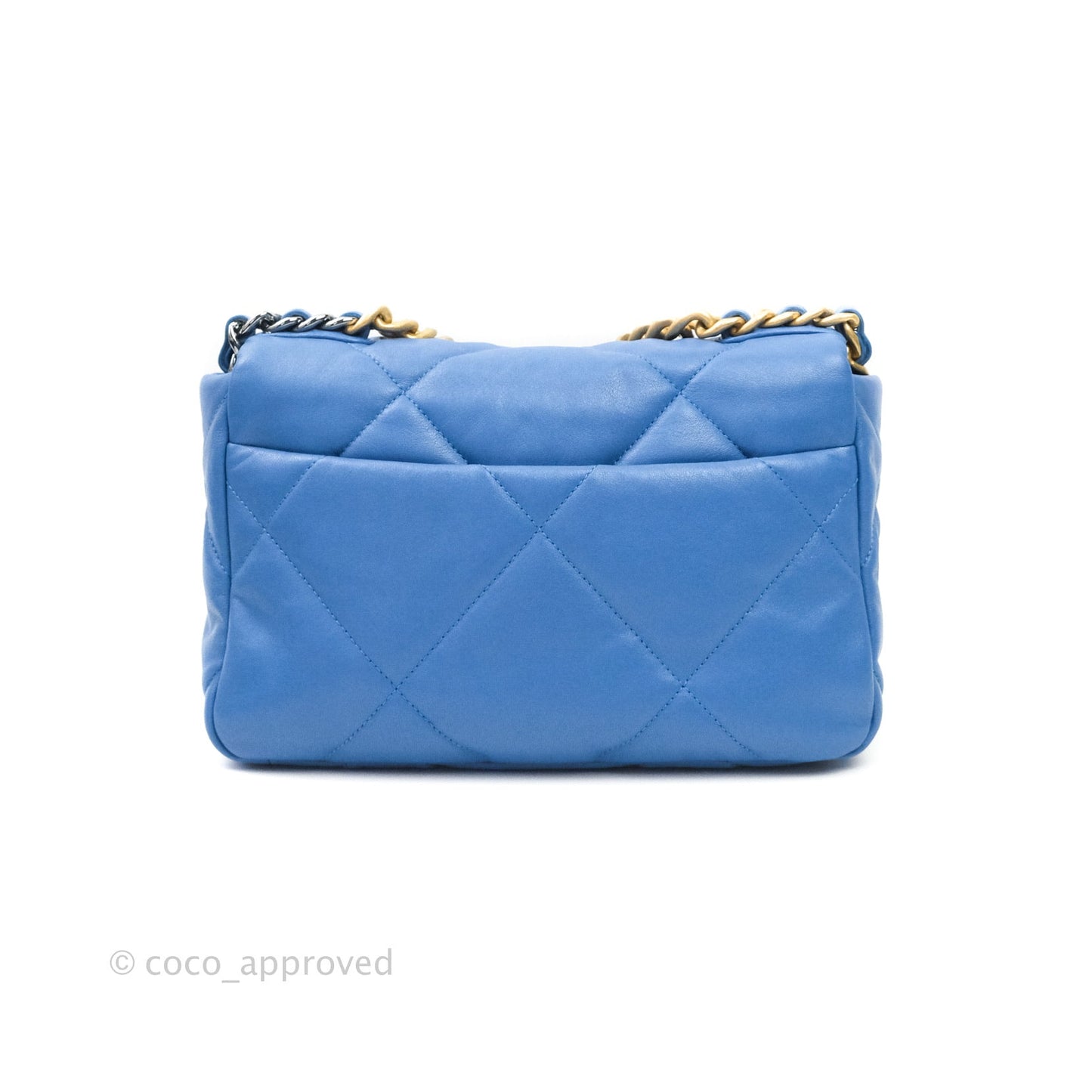 Chanel 19 Small Blue Mixed Hardware