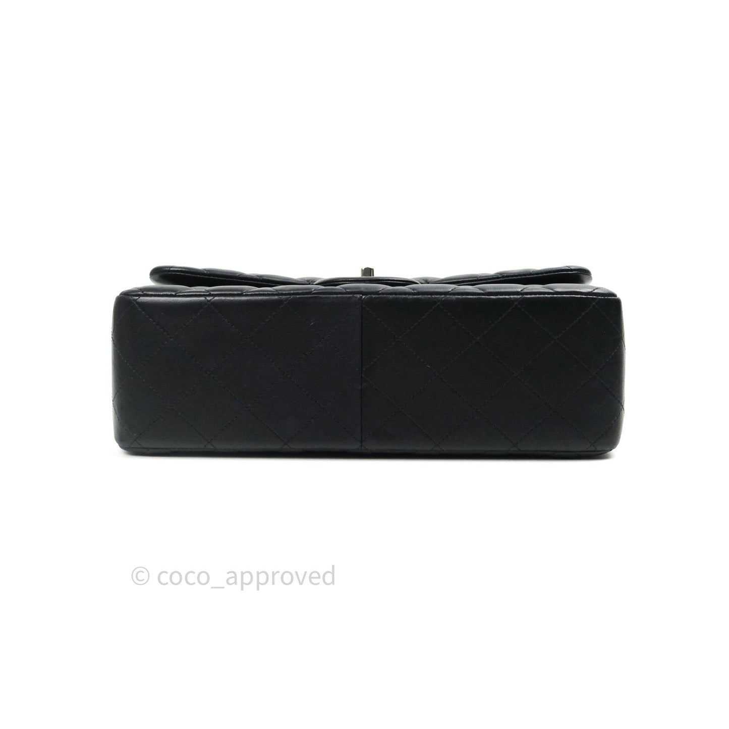 Chanel Jumbo Double Flap Black Lambskin Silver Hardware⁣⁣