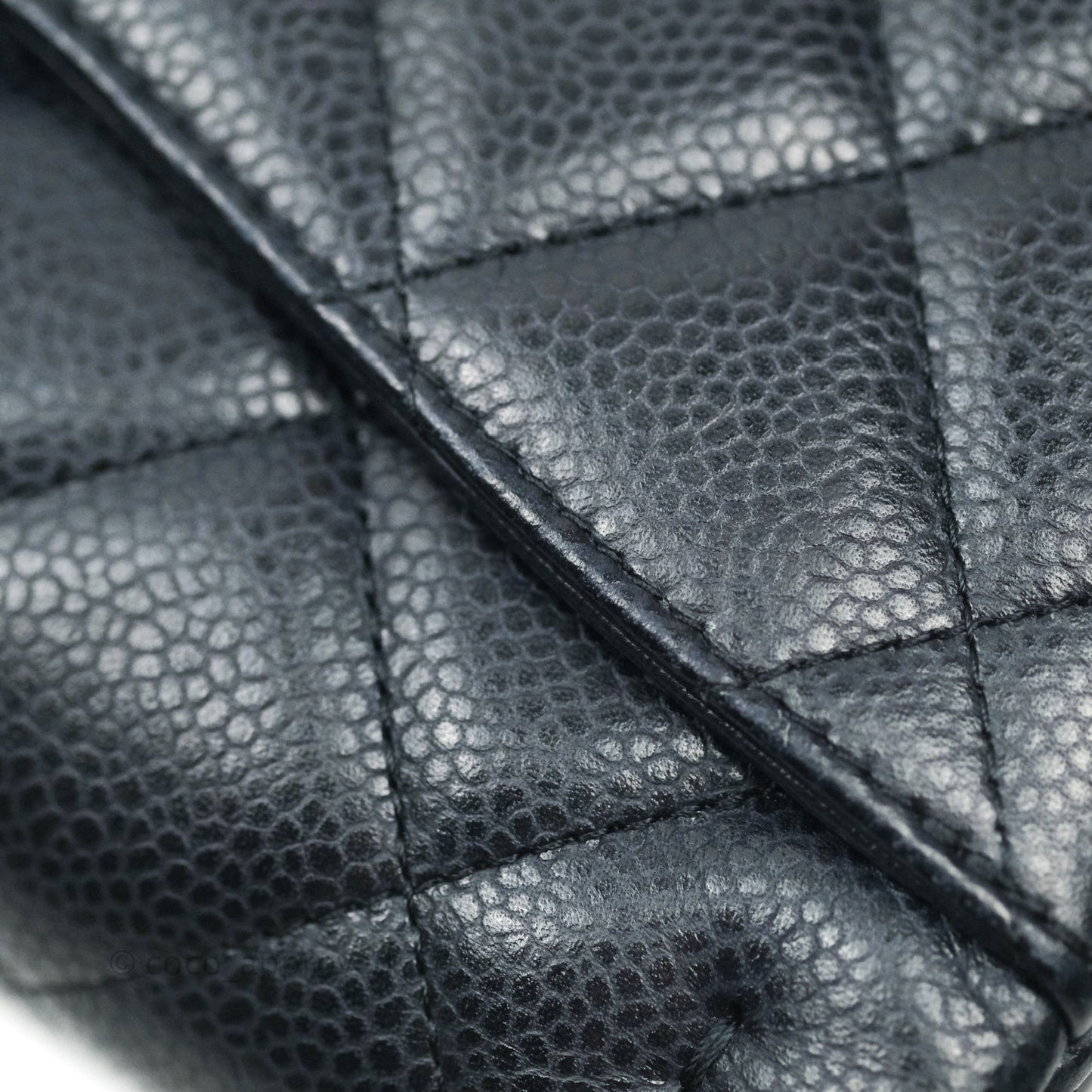 Chanel Quilted Clutch with Chain Dark Navy Ruthenium Hardware