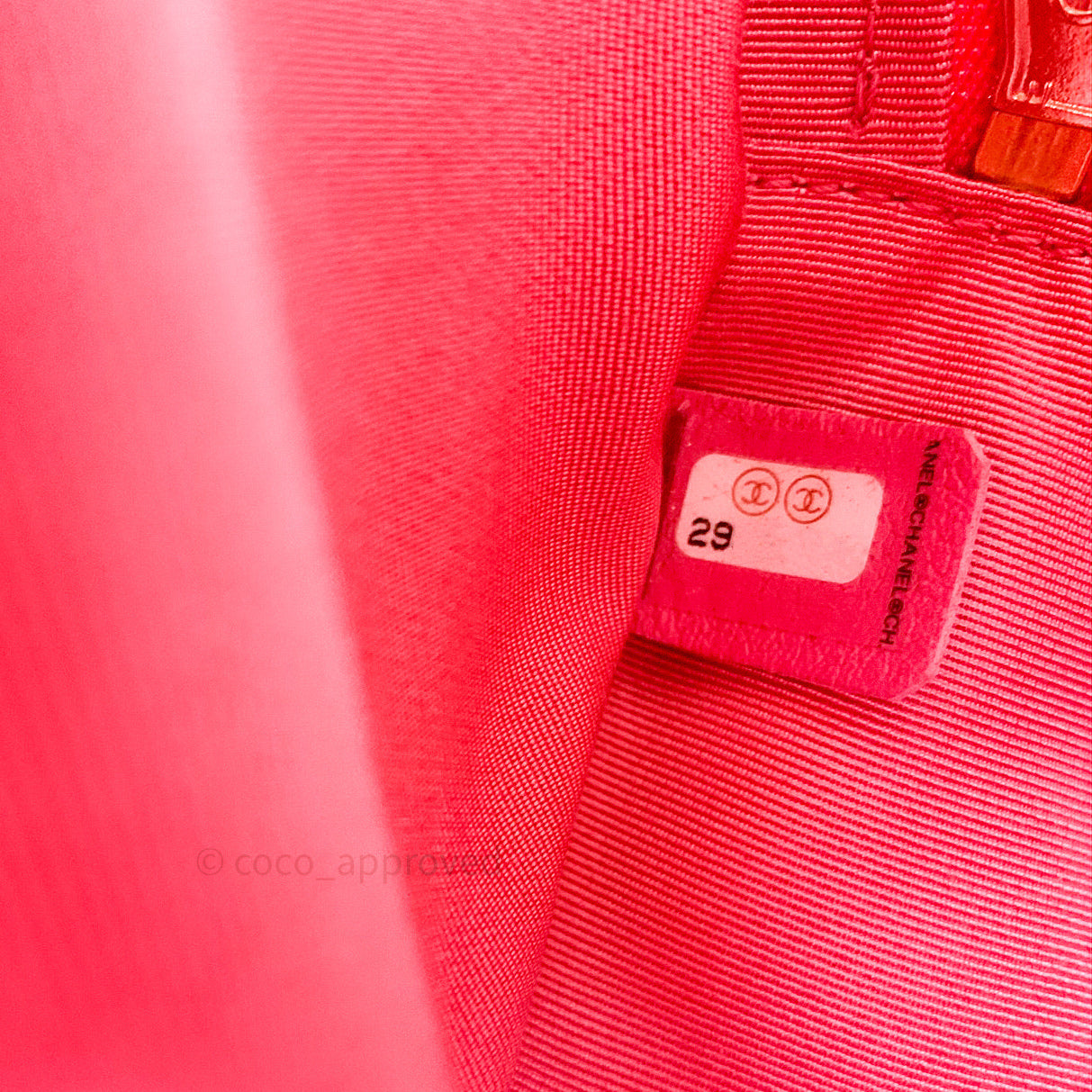 Chane Quilted Camera Pink Lambskin Gold Hardware