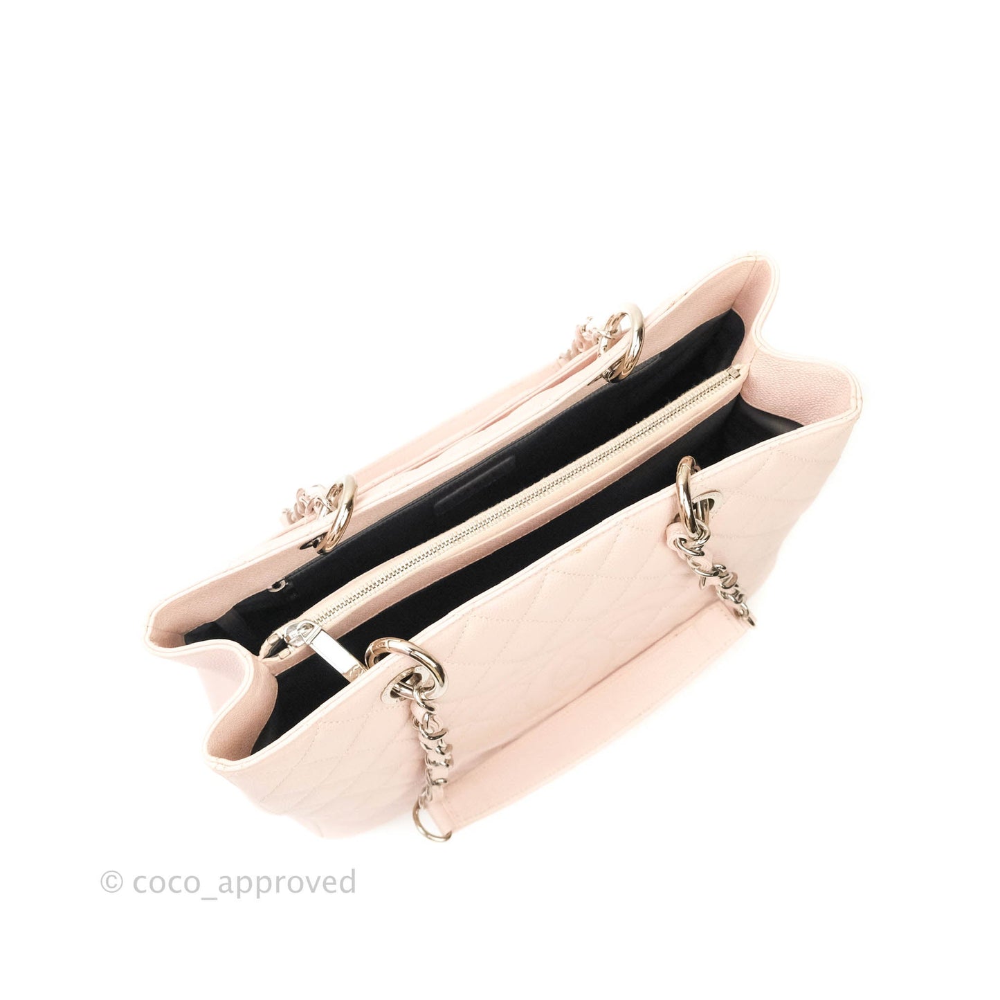 Chanel GST Pale Pink Caviar Silver Hardware