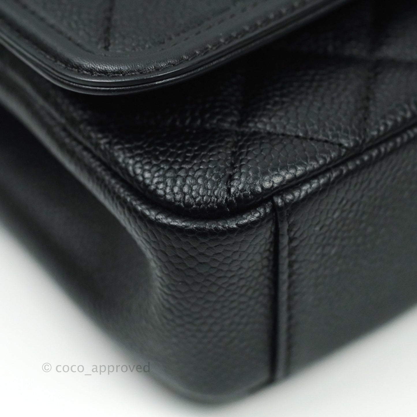 Chanel Quilted Small CC Filigree Flap Black Caviar
