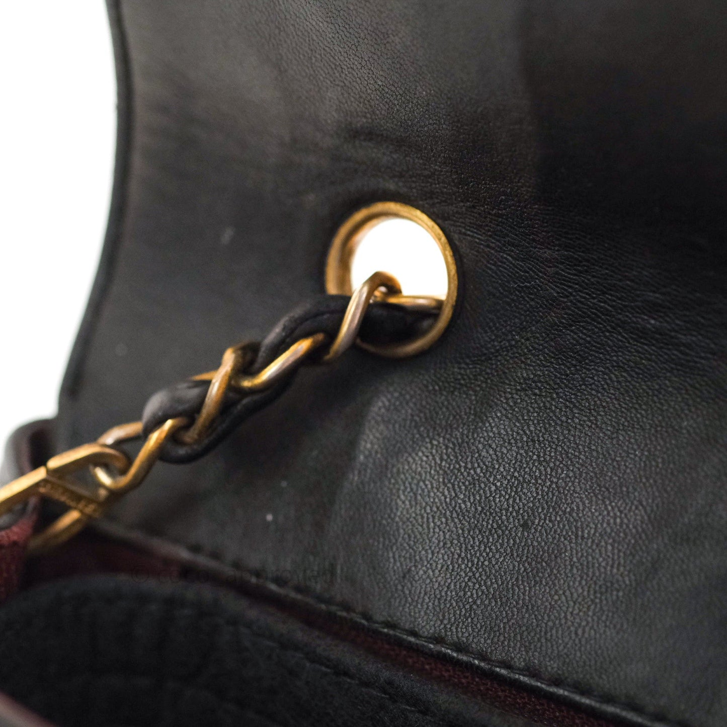 Chanel Black Quilted Lambskin Medium Vintage Classic Diana Flap Bag