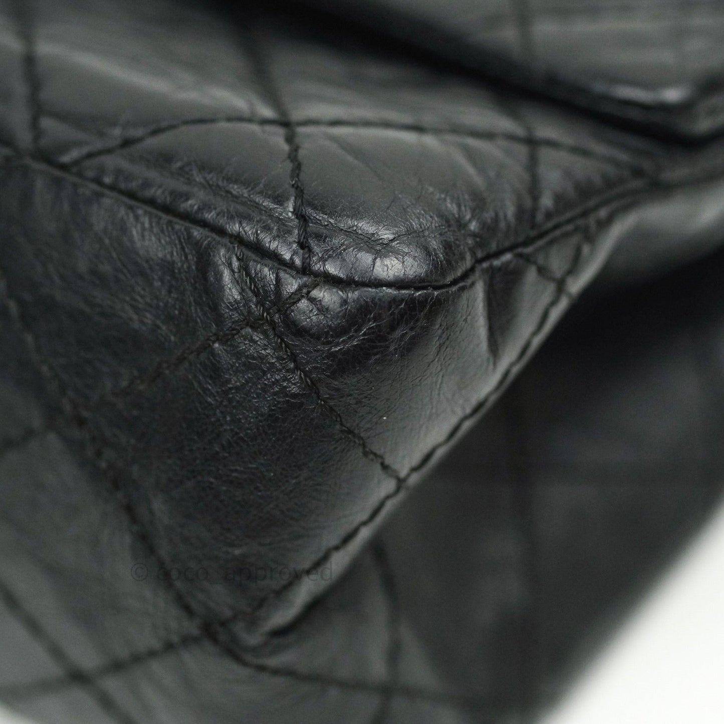 Chanel Reissue Quilted Aged Calfskin Black Ruthenium Hardware 226