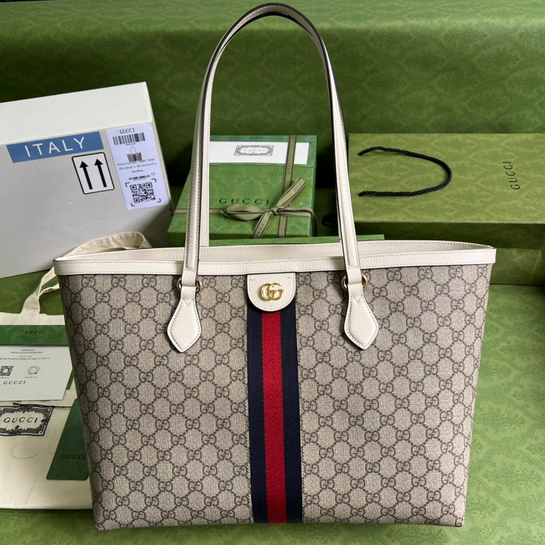 Luxury Gucci Ophidia GG Medium Tote Bag