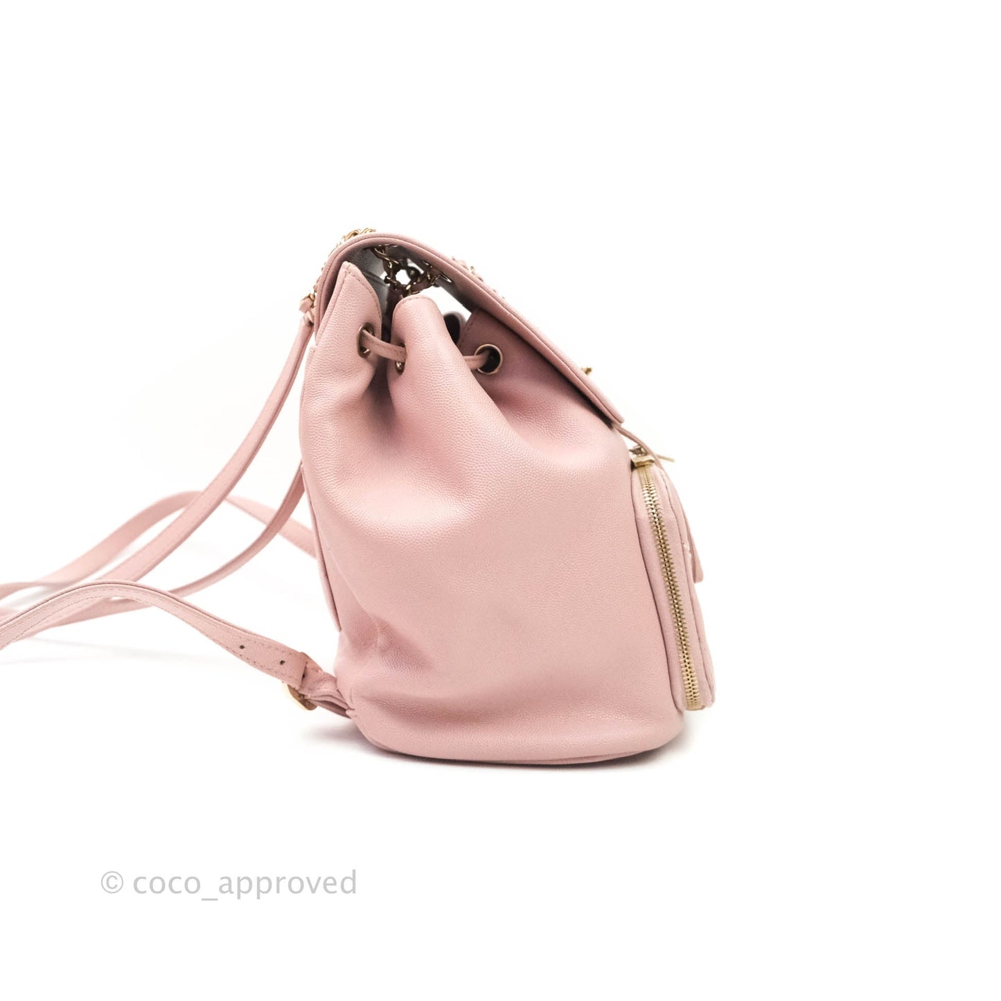 Chanel Quilted Business Affinity Backpack Pink Caviar Gold Hardware