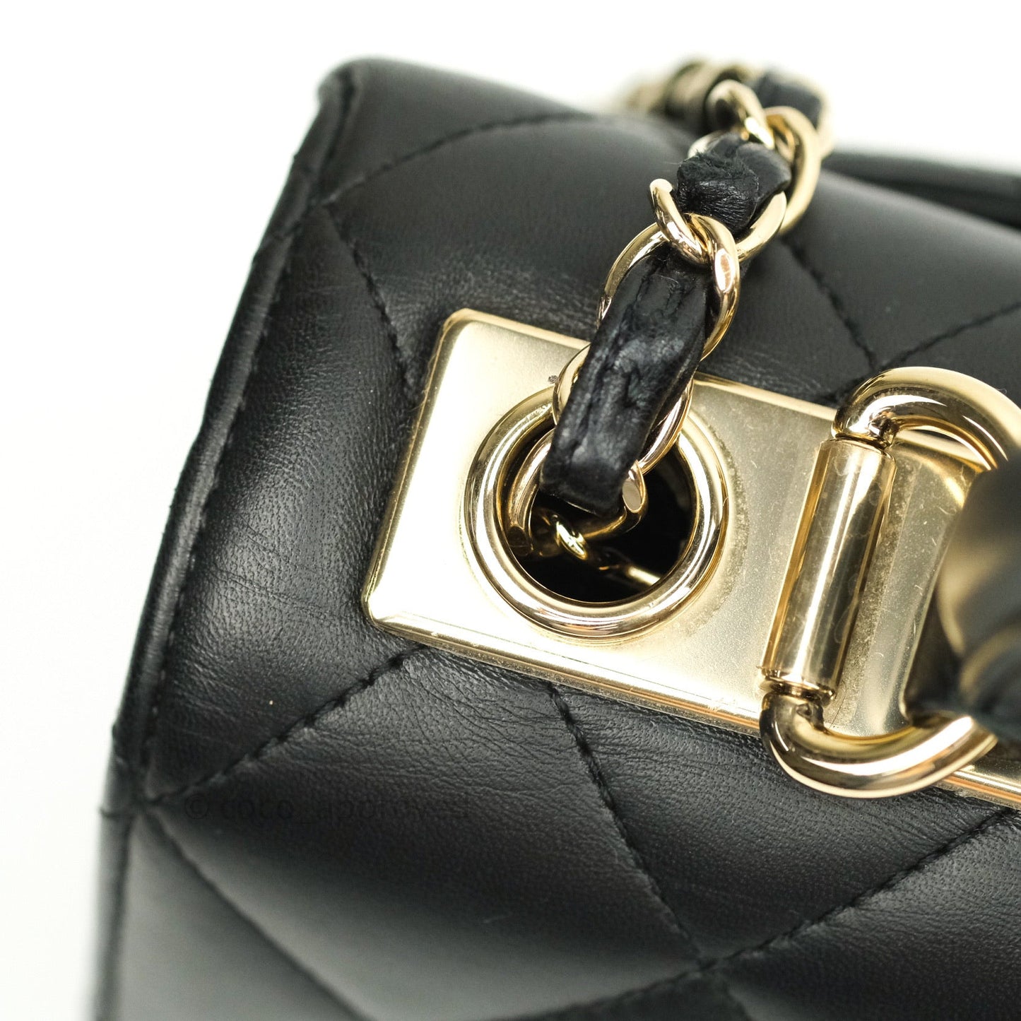 Chanel Trendy CC Small Black Lambskin Gold Hardware