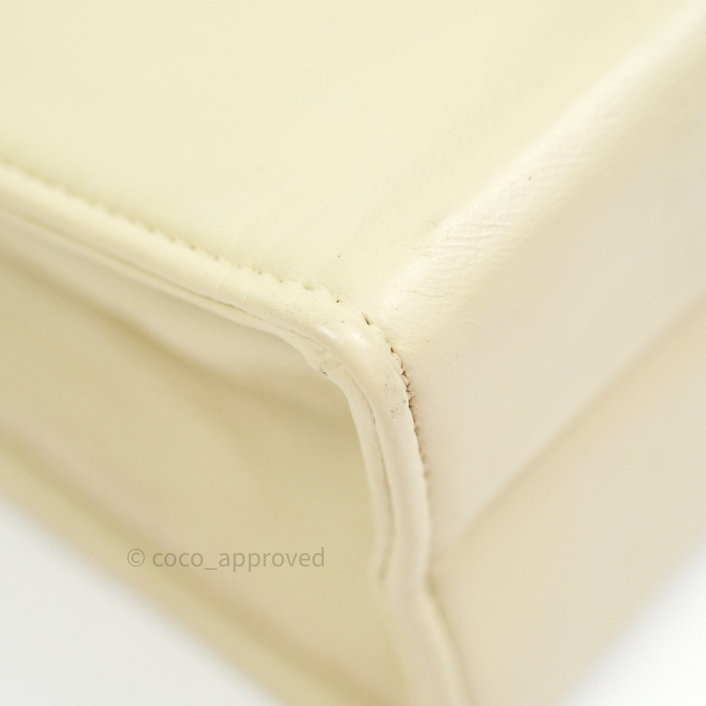Chanel Vintage Flap Small in Cream Lambskin 24K Gold Hardware