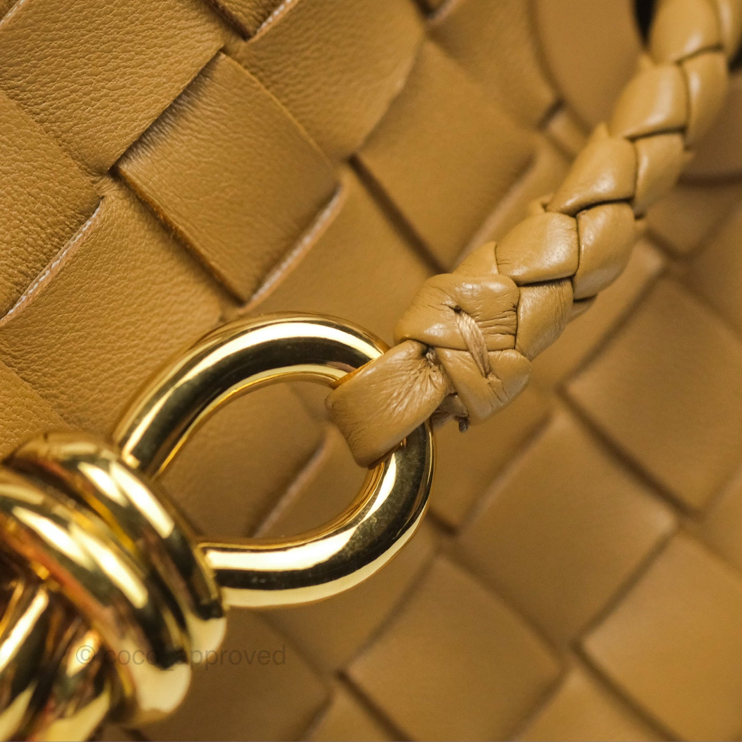 Bottega Veneta Small Andiamo Bag Dark Praline Intrecciato Lambskin