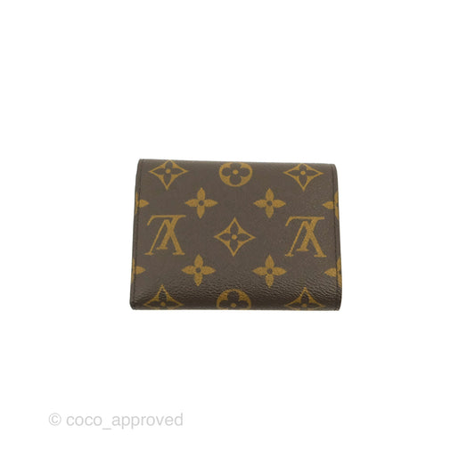 Louis Vuitton Victorine Wallet Monogram Canvas Rose Ballerine