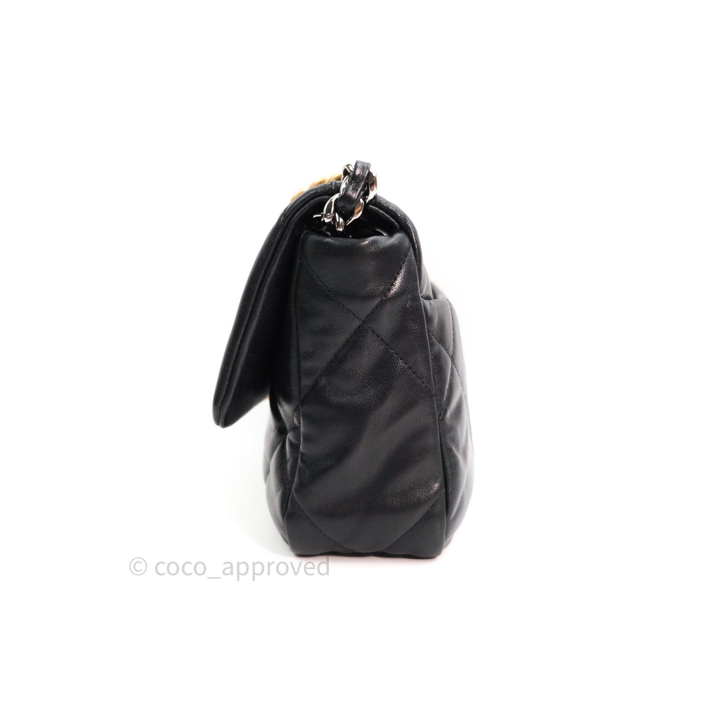 Chanel 19 Small Beige Goatskin Mixed Hardware