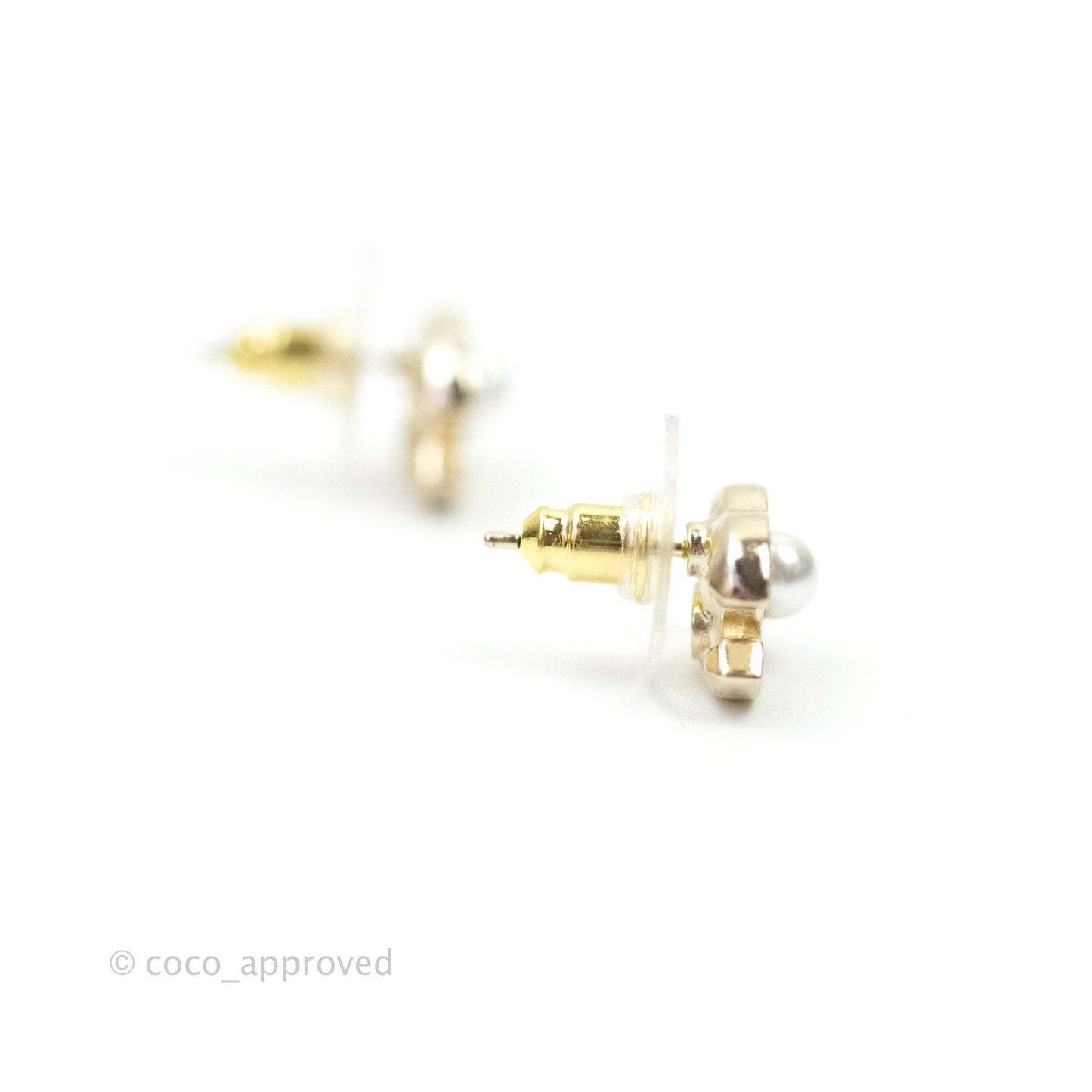 Chanel Mini CC Pearl Crystal Earrings 21A