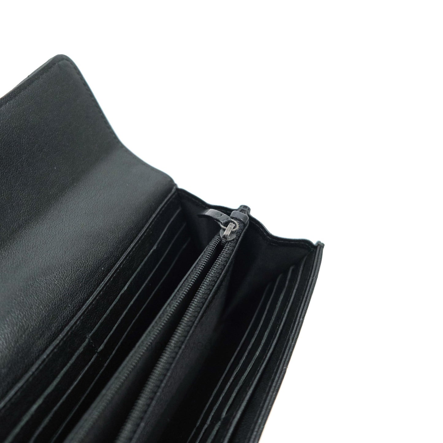 Chanel Chevron Sheepskin Reissue Large Flap Wallet So Black