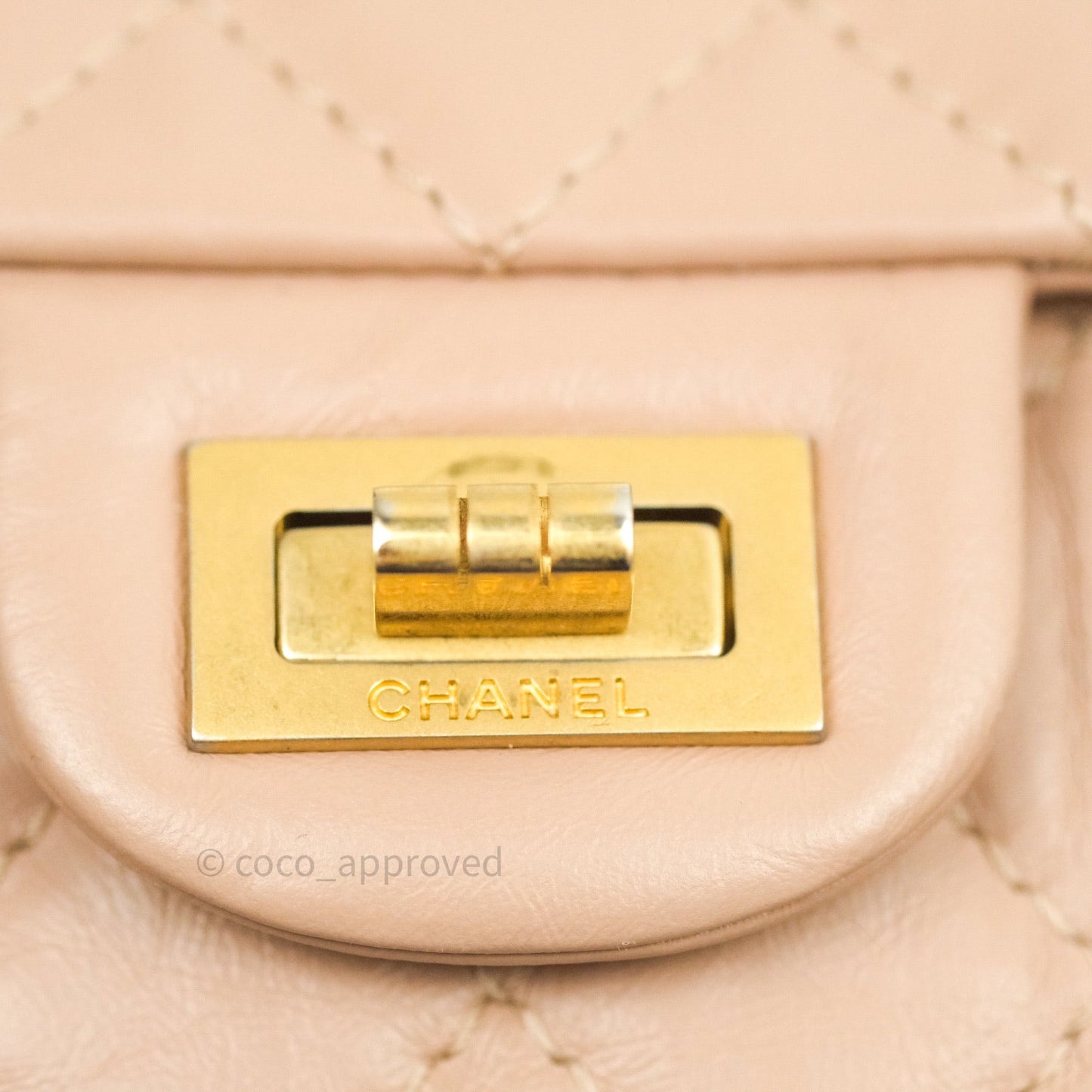 Chanel Reissue Quilted Aged Calfskin Beige Gold Hardware 226