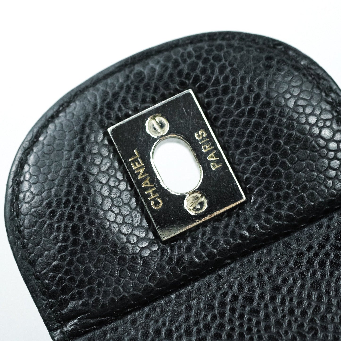 Chanel Quilted Maxi Single Flap Black Caviar Silver Hardware