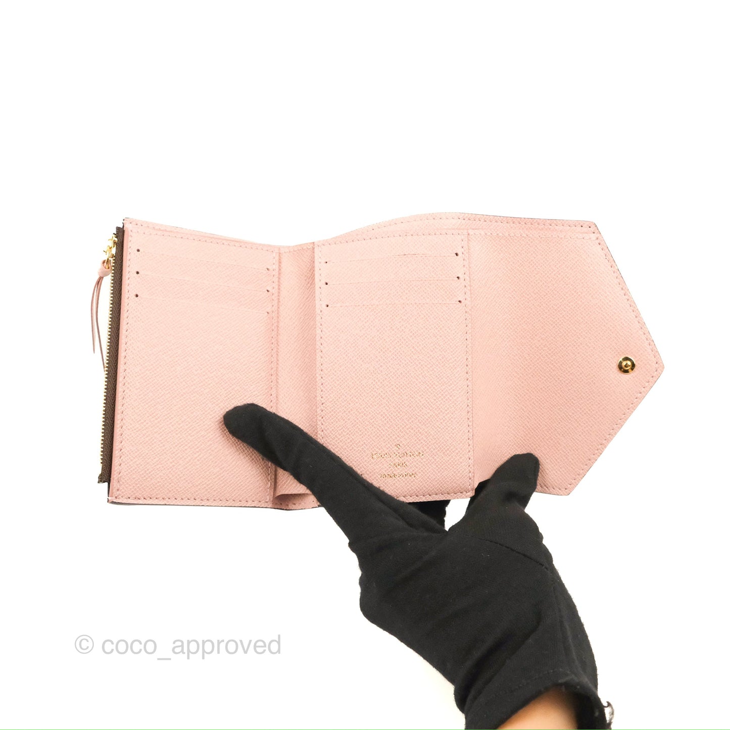 Louis Vuitton Victorine Wallet Monogram Canvas Rose Ballerine