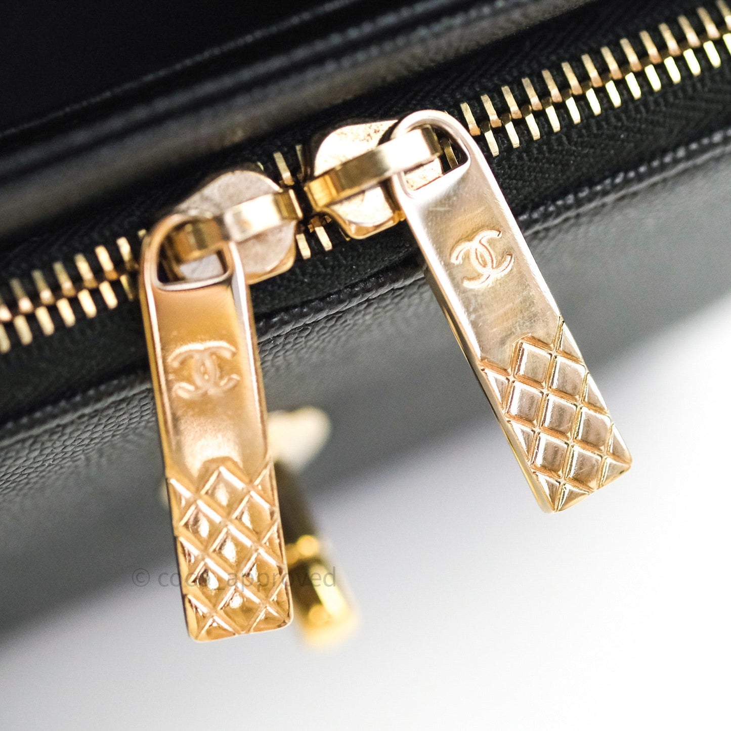 Chanel Quilted Small Business Affinity Flap Black Caviar Light Gold Hardware