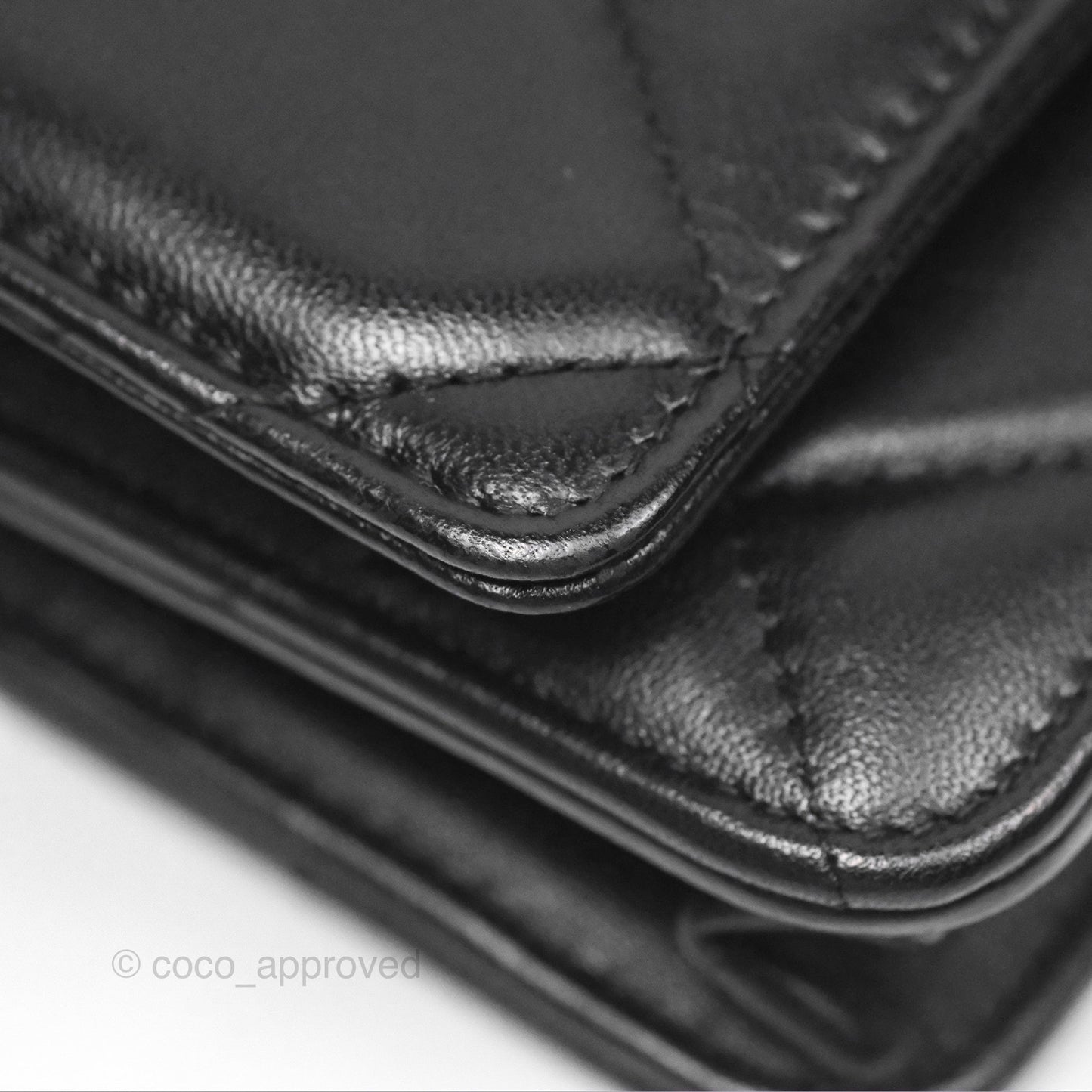 Chanel 19 Wallet on Chain WOC Black Mixed Hardware