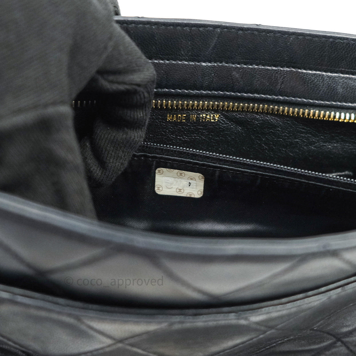 Chanel Black Quilted Lambskin Vintage Classic Camera Bag 24K Gold Hardware