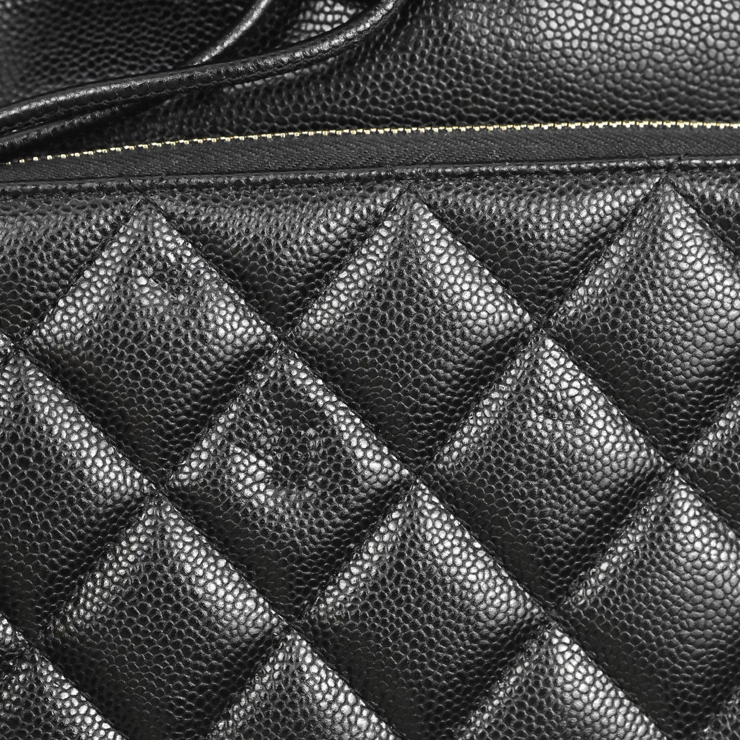 Chanel Quilted Business Affinity Backpack Black Caviar Gold Hardware