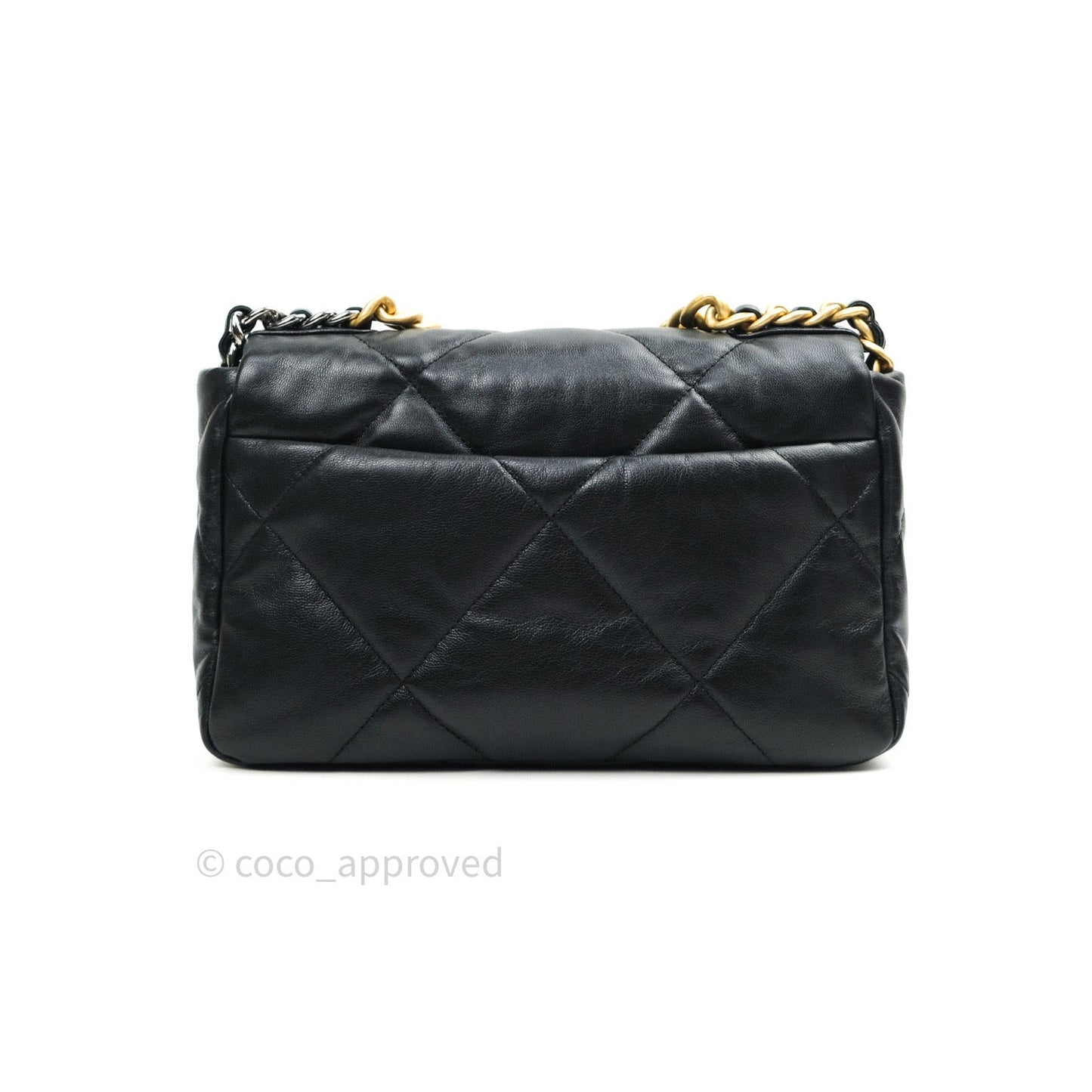 Chanel 19 Small Black Goatskin Mixed Hardware 20S