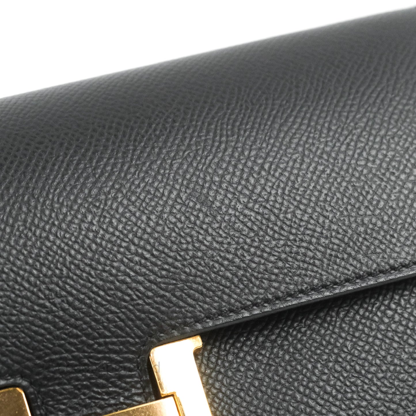 Hermès Constance Long Wallet Black Epsom Gold Hardware