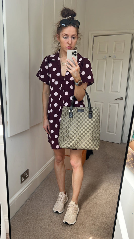 Luxury Gucci GG Monogram Canvas Tote Bag