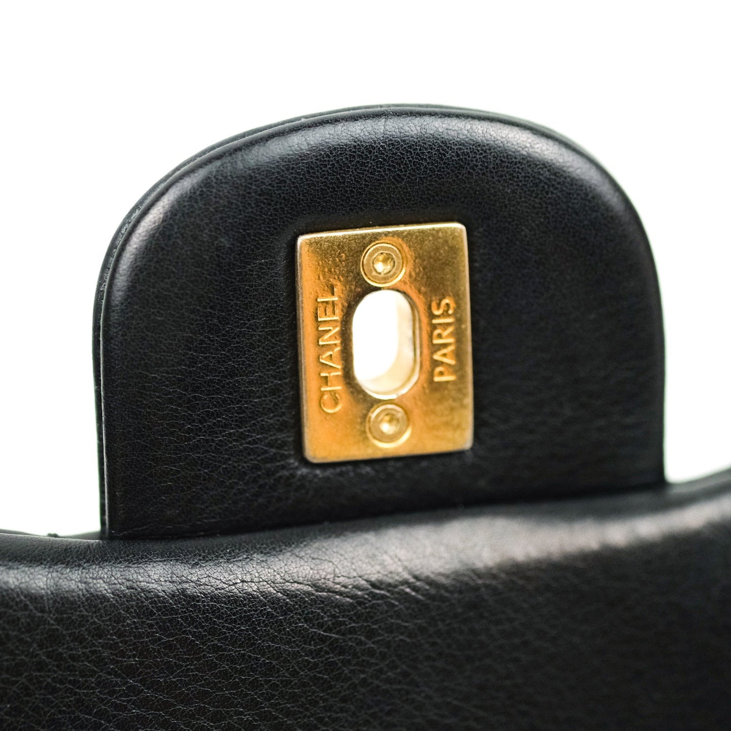 Chanel Chevron Rock The Corner Mini Black Calfskin Gold Hardware 18A