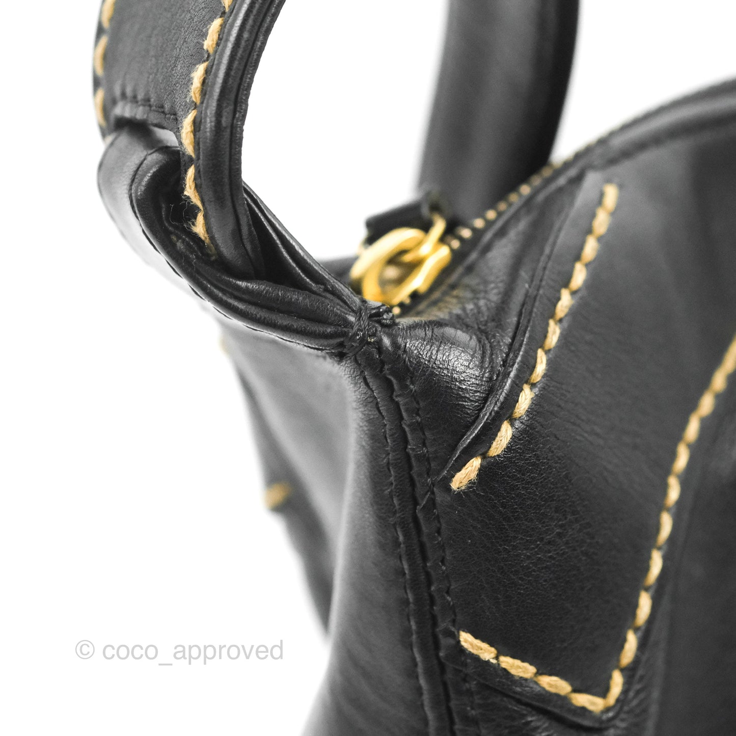 Chanel Vintage CC Shoulder Bag Black Calfskin