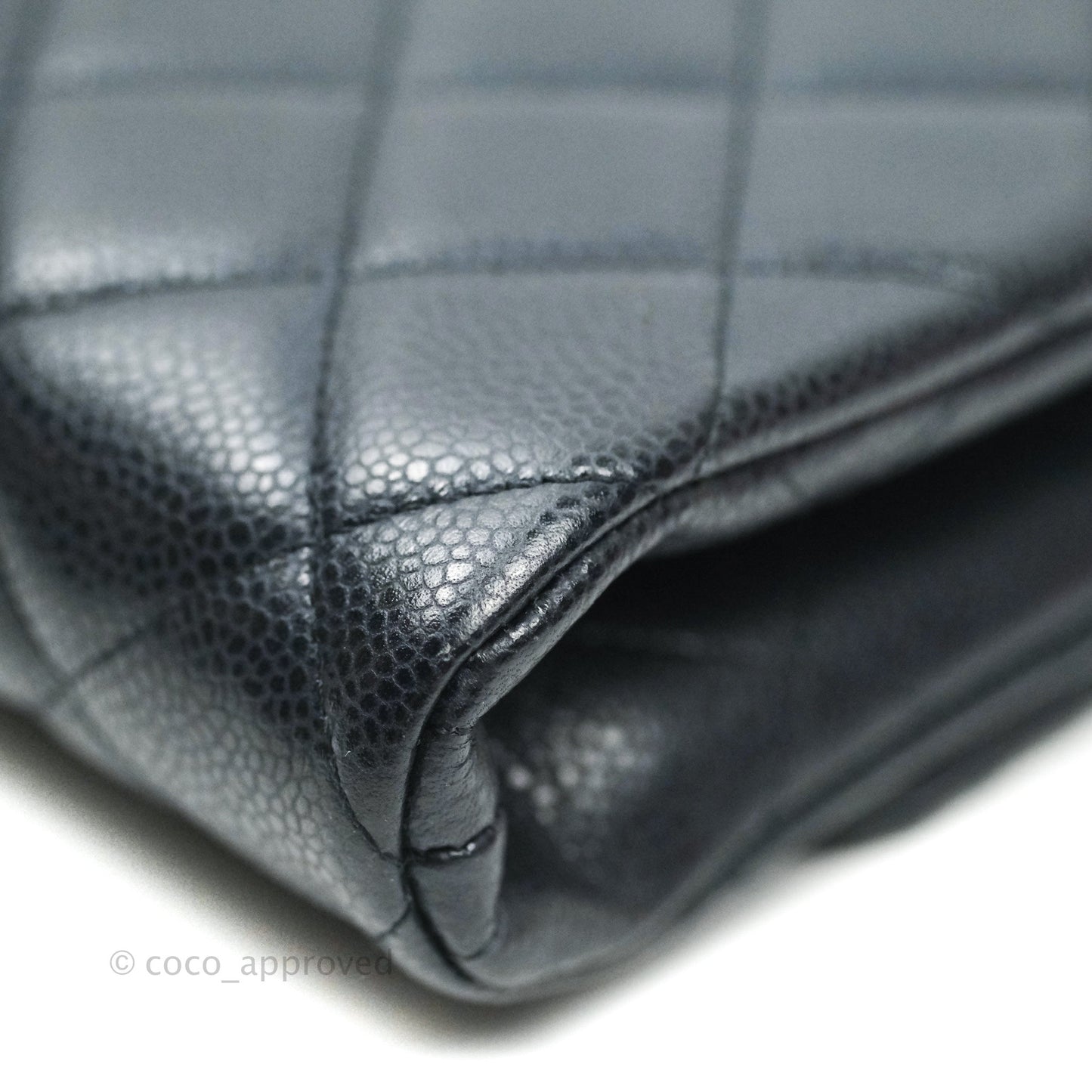 Chanel Quilted Clutch with Chain Dark Navy Ruthenium Hardware