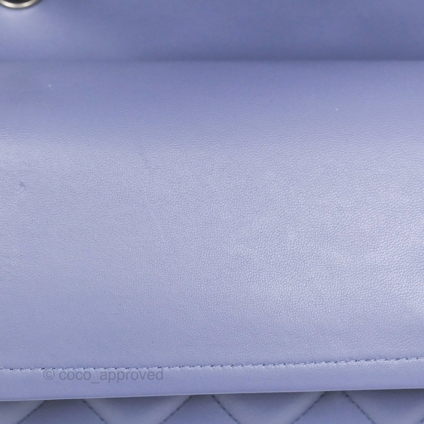 Chanel Jumbo Double Flap Lavender Blue Lambskin Silver Hardware⁣⁣