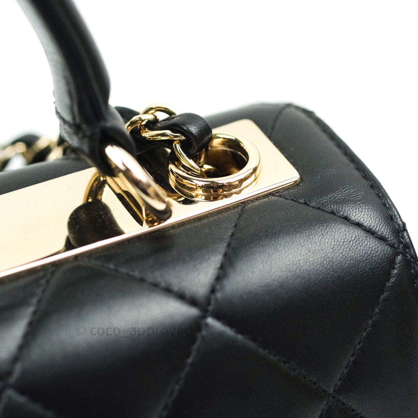 Chanel Trendy CC Small Black Lambskin Gold Hardware