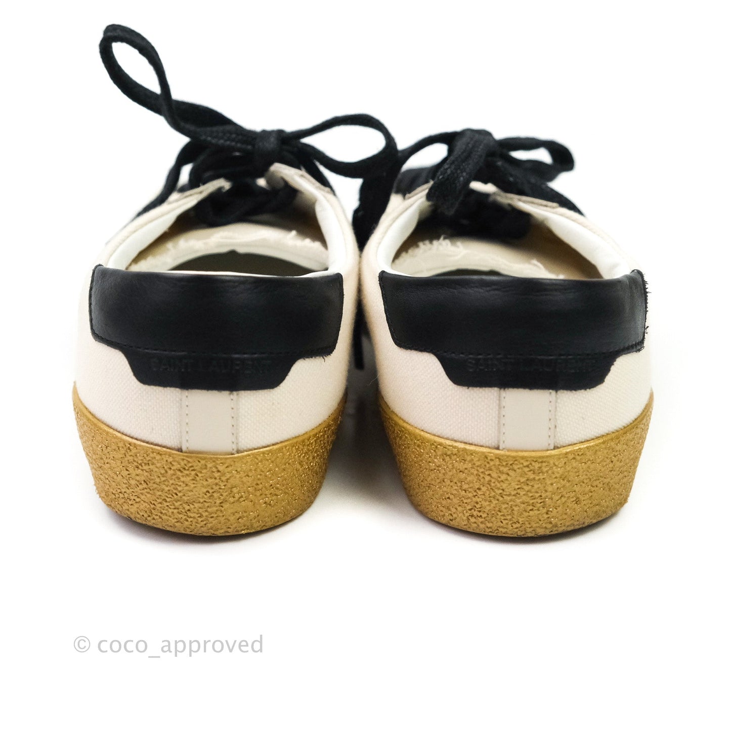 Saint Laurent Court Classic Worn-Look Sneakers⁣ Size 36.5