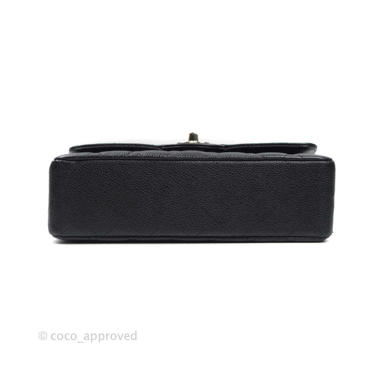 Chanel Classic Small S/M Flap Black Caviar Silver Hardware