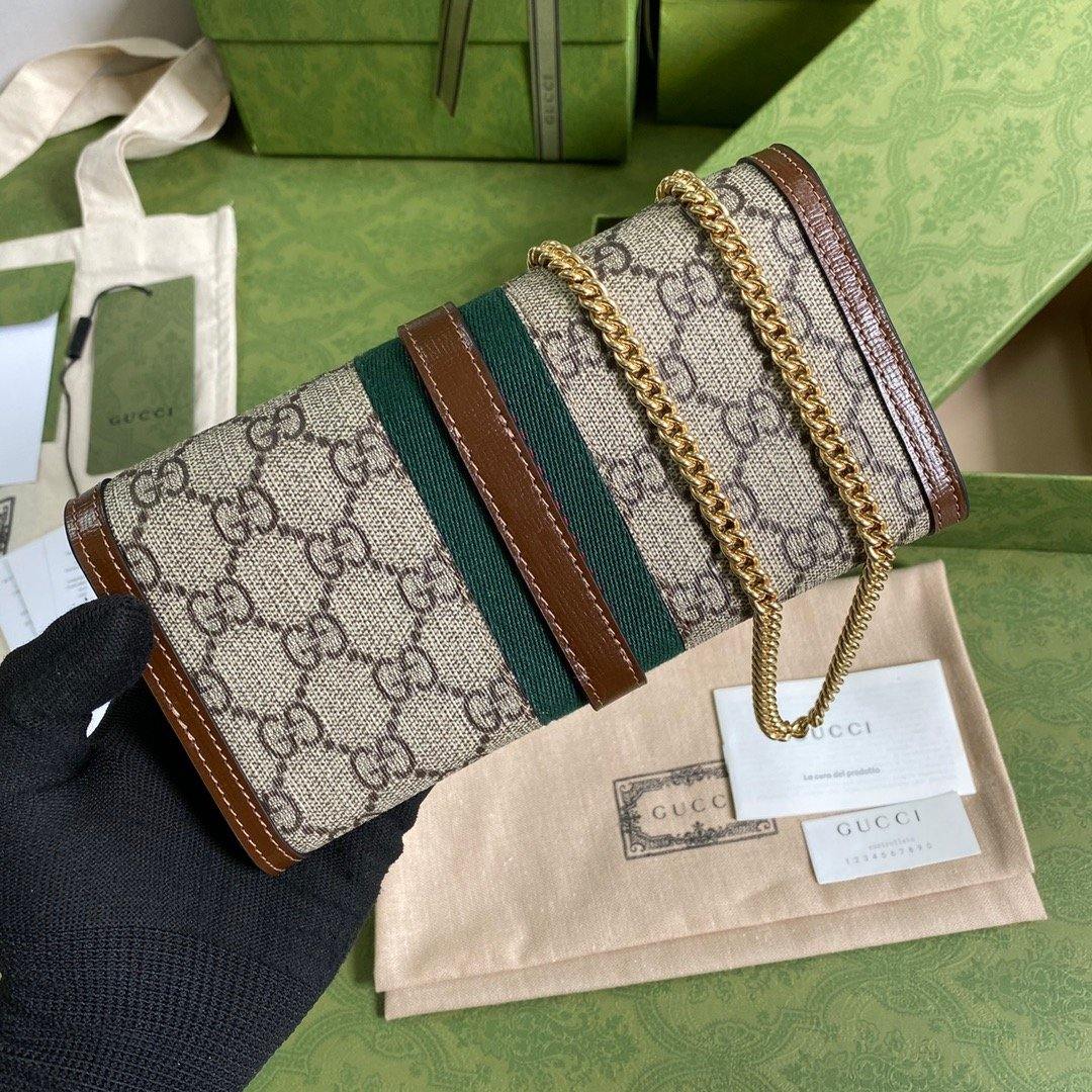 Luxury Gucci Jackie 1961 Chain Wallet