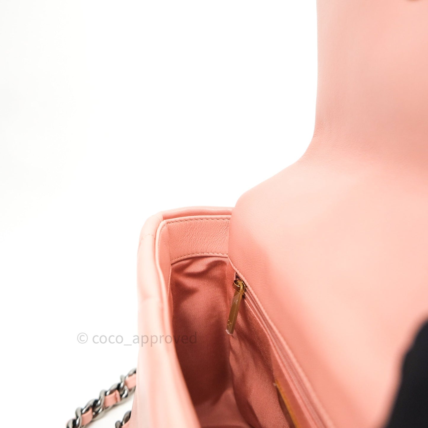 Chanel 19 Small Goatskin Rose Pink Mixed Hardware
