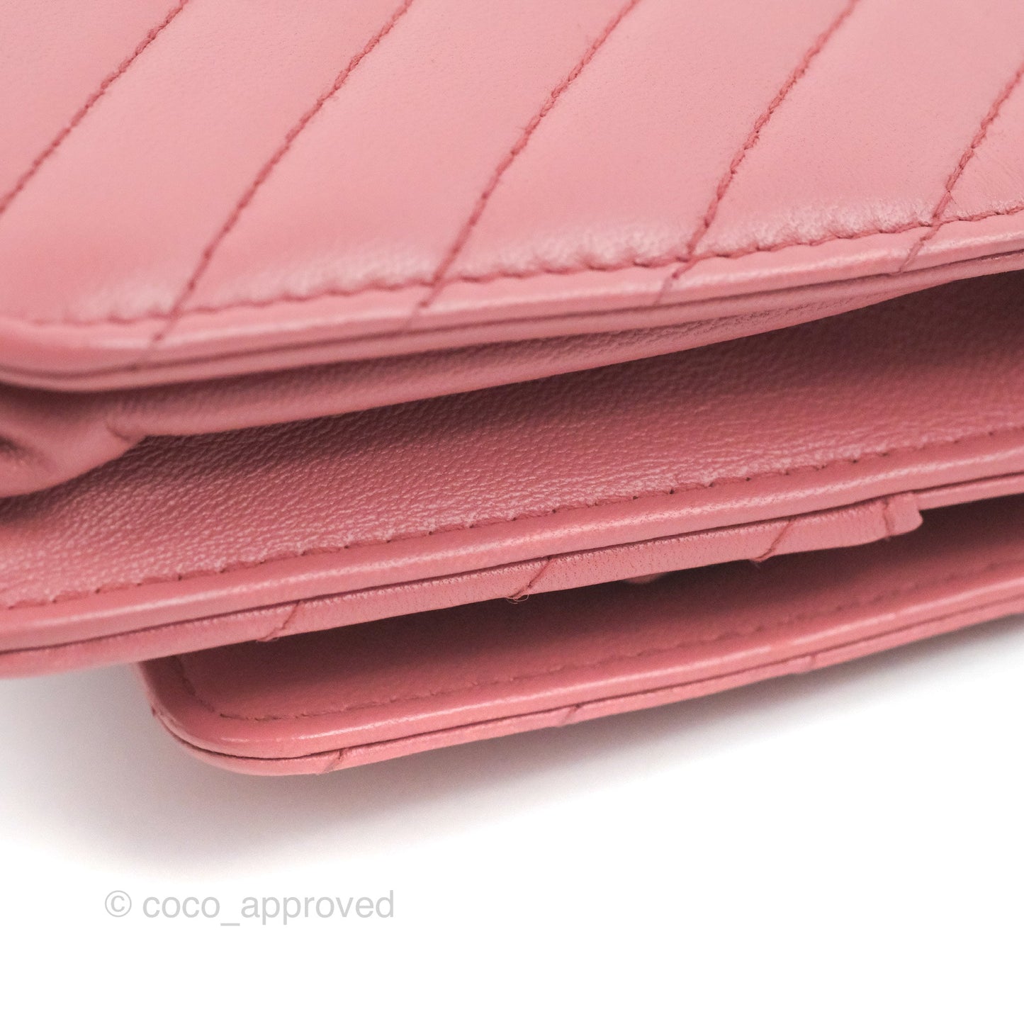 Chanel Trendy CC Chevron WOC Dark Pink Lambskin Gold Hardware