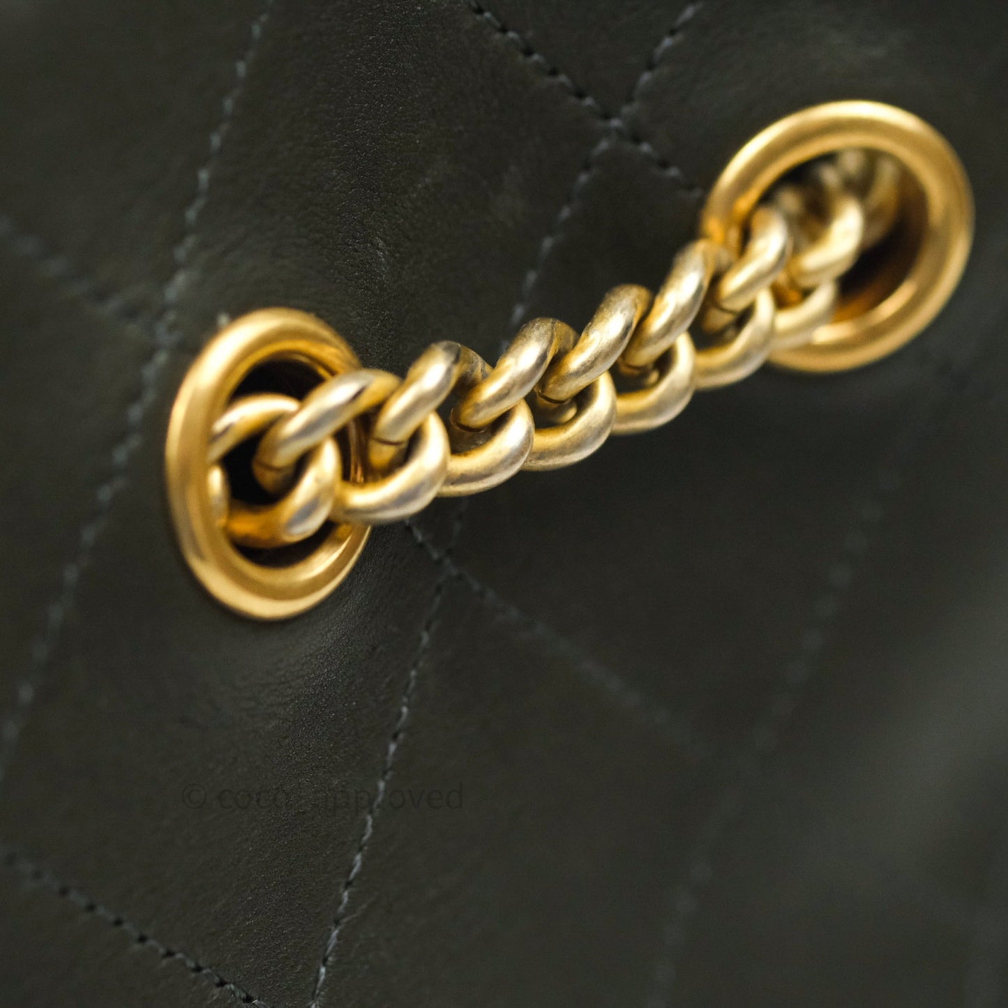 Chanel On My Shoulder Calfskin Bucket Bag⁣
