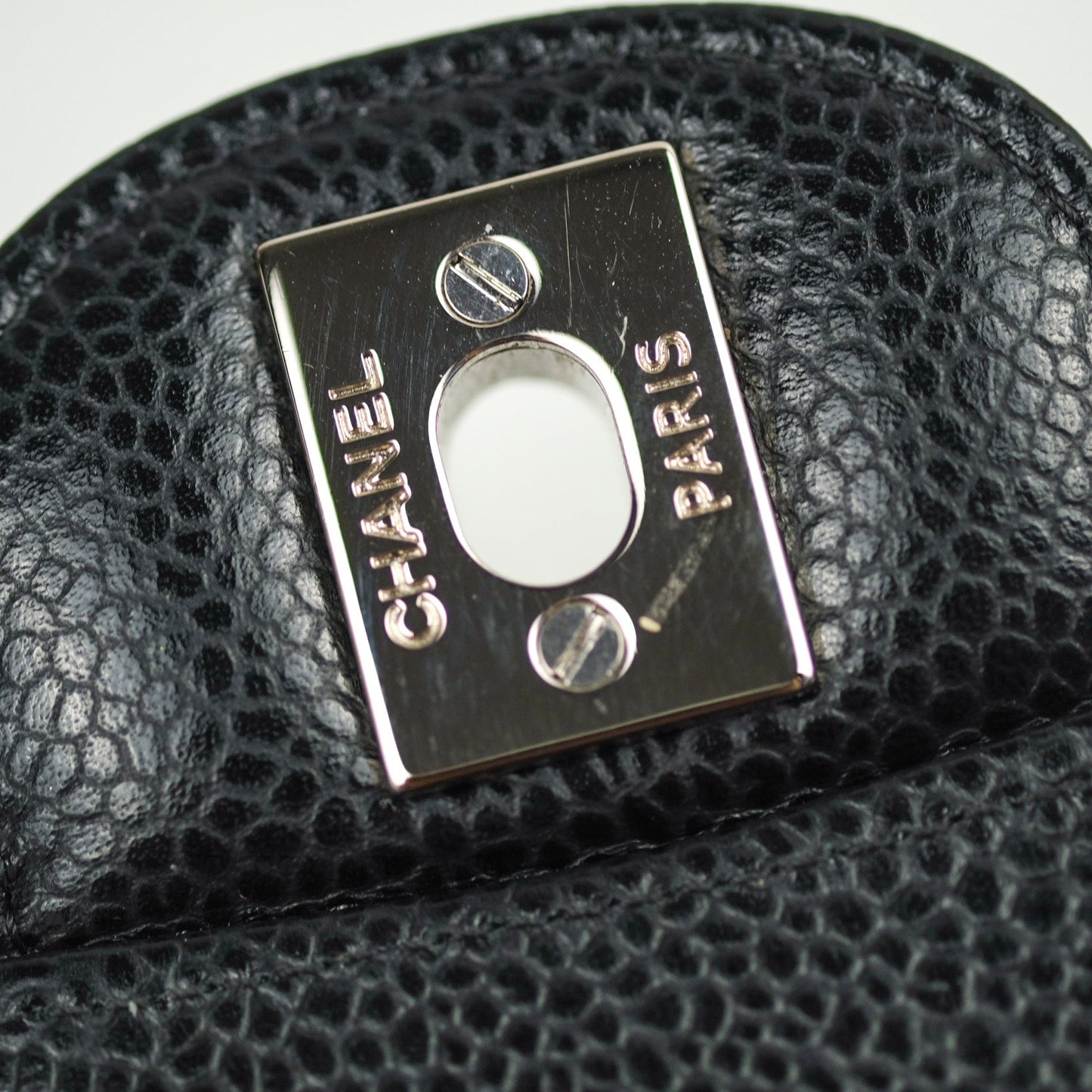 Chanel Quilted S/M Small Classic Flap Black Caviar Silver Hardware