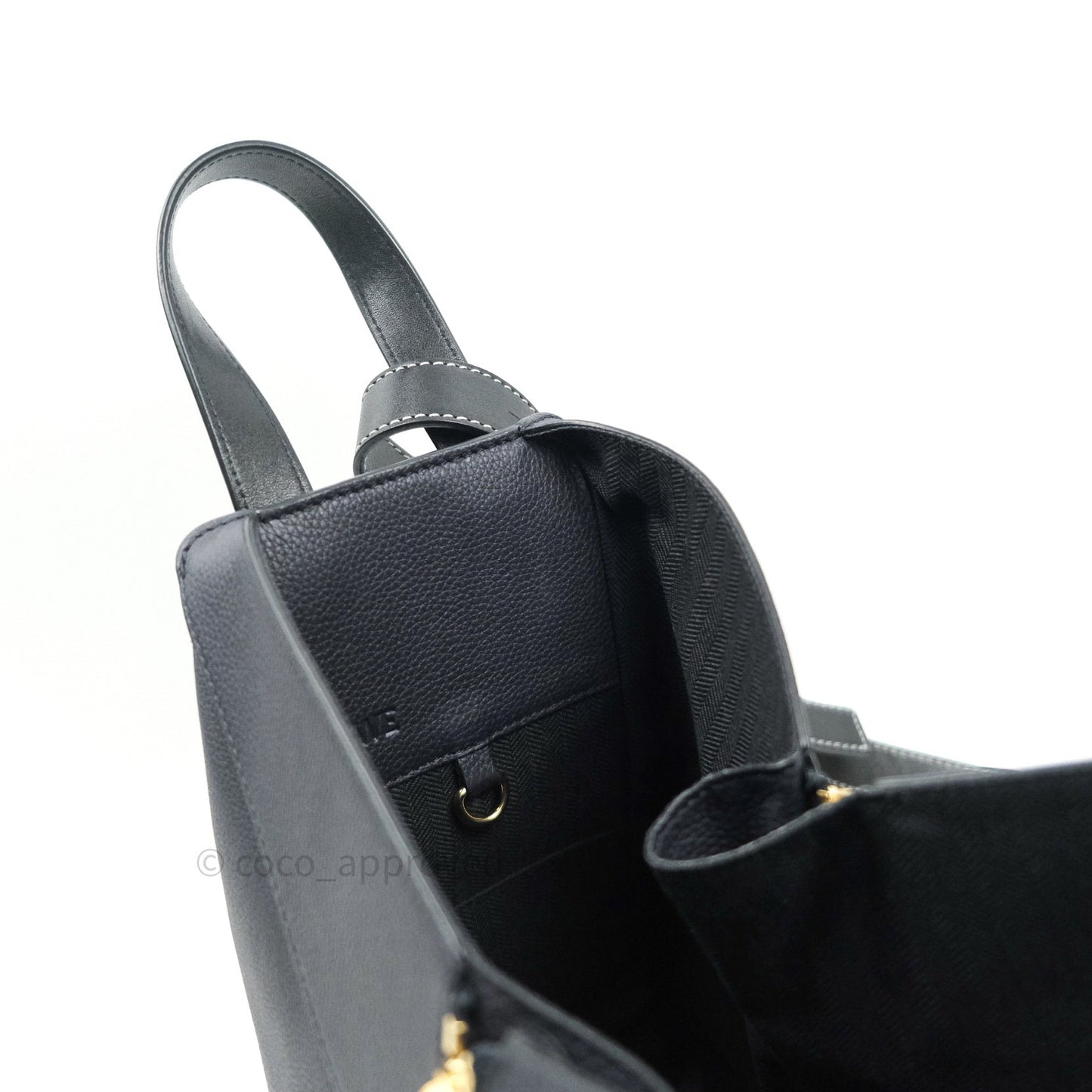 Loewe Small Hammock Navy Classic Calfskin Navy Gold Hardware