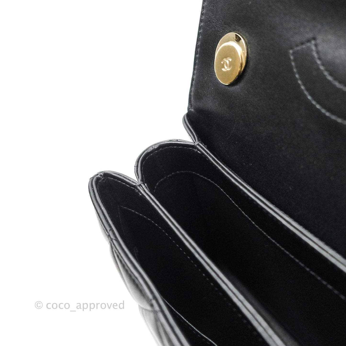 Chanel Trendy CC Small Black Lambskin Gold Hardware
