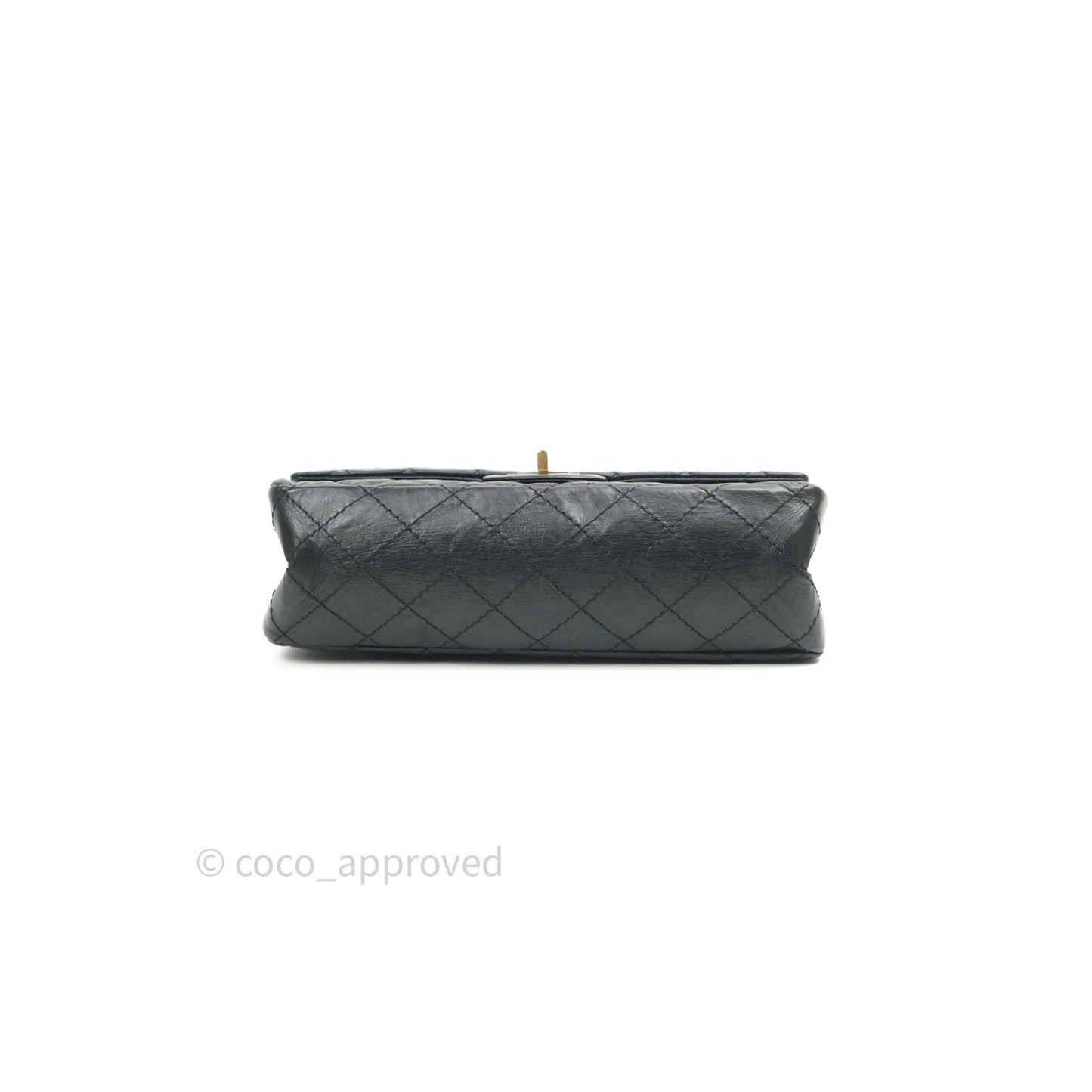Chanel 2.55 Reissue Aged Calfskin 225 Flap Black Gold Hardware