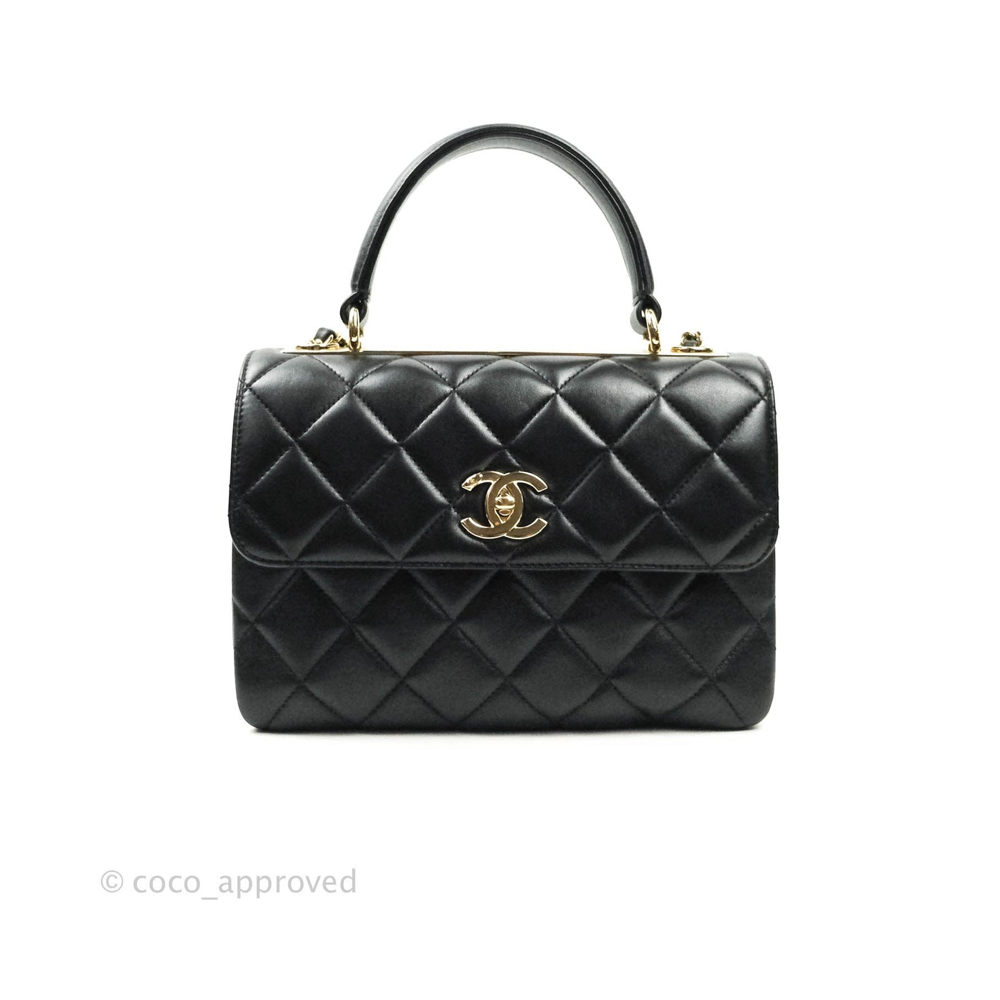 Chanel Trendy CC Small Black Lambskin Gold Hardware