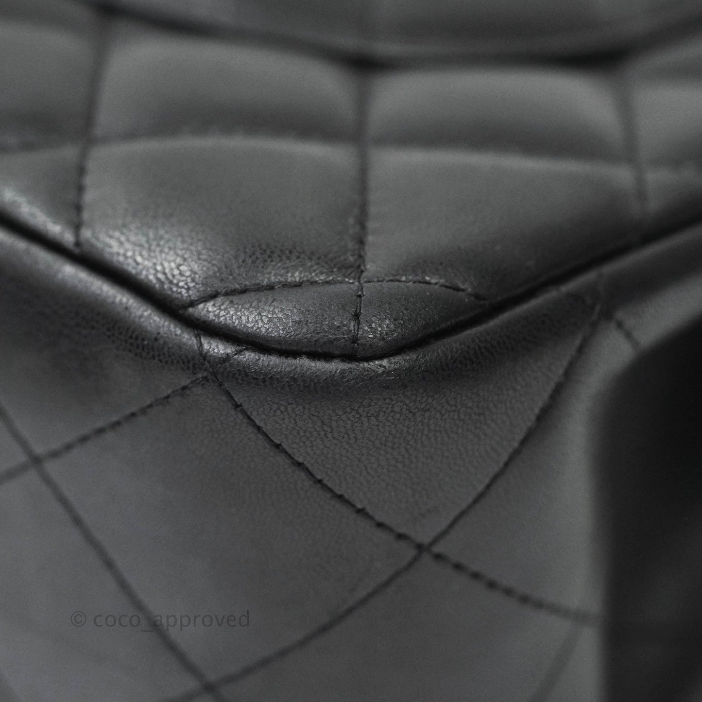 Chanel Jumbo Double Flap Black Lambskin Silver Hardware⁣⁣