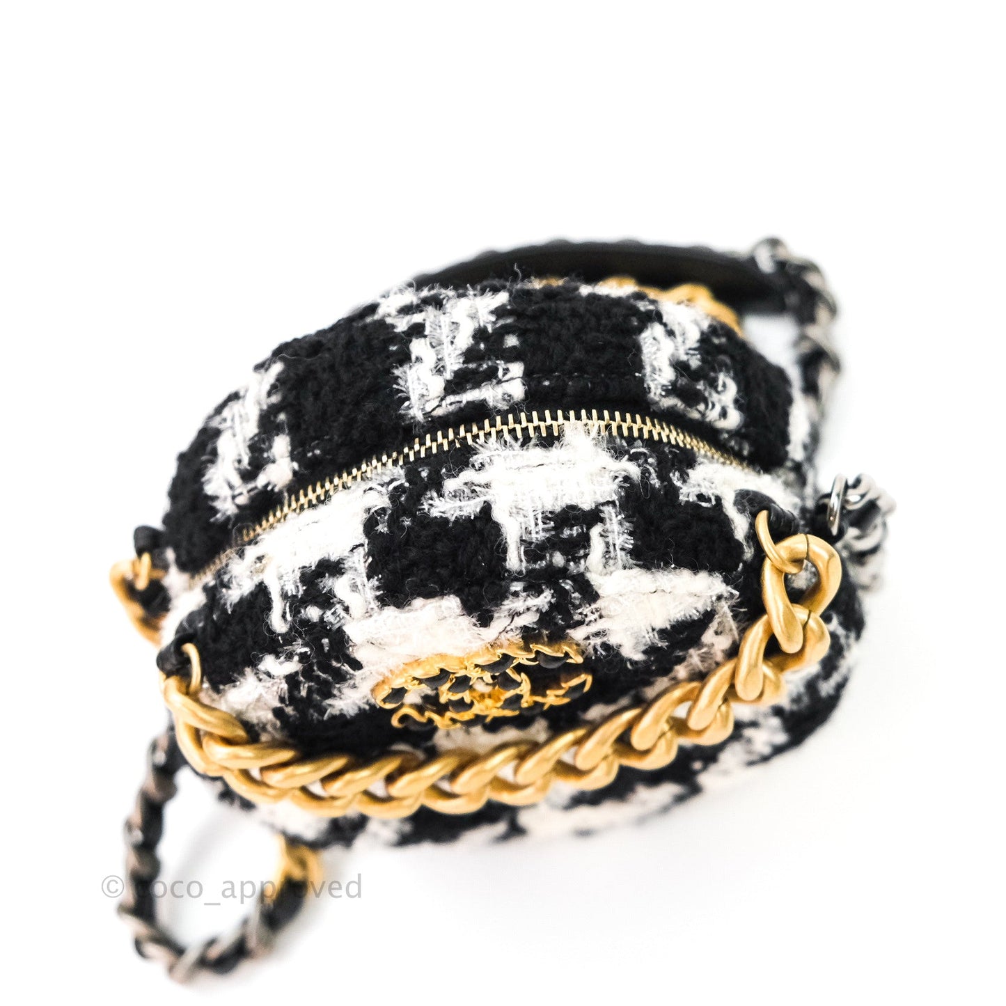 Chanel 19 Tweed Clutch with Chain & Coin Purse