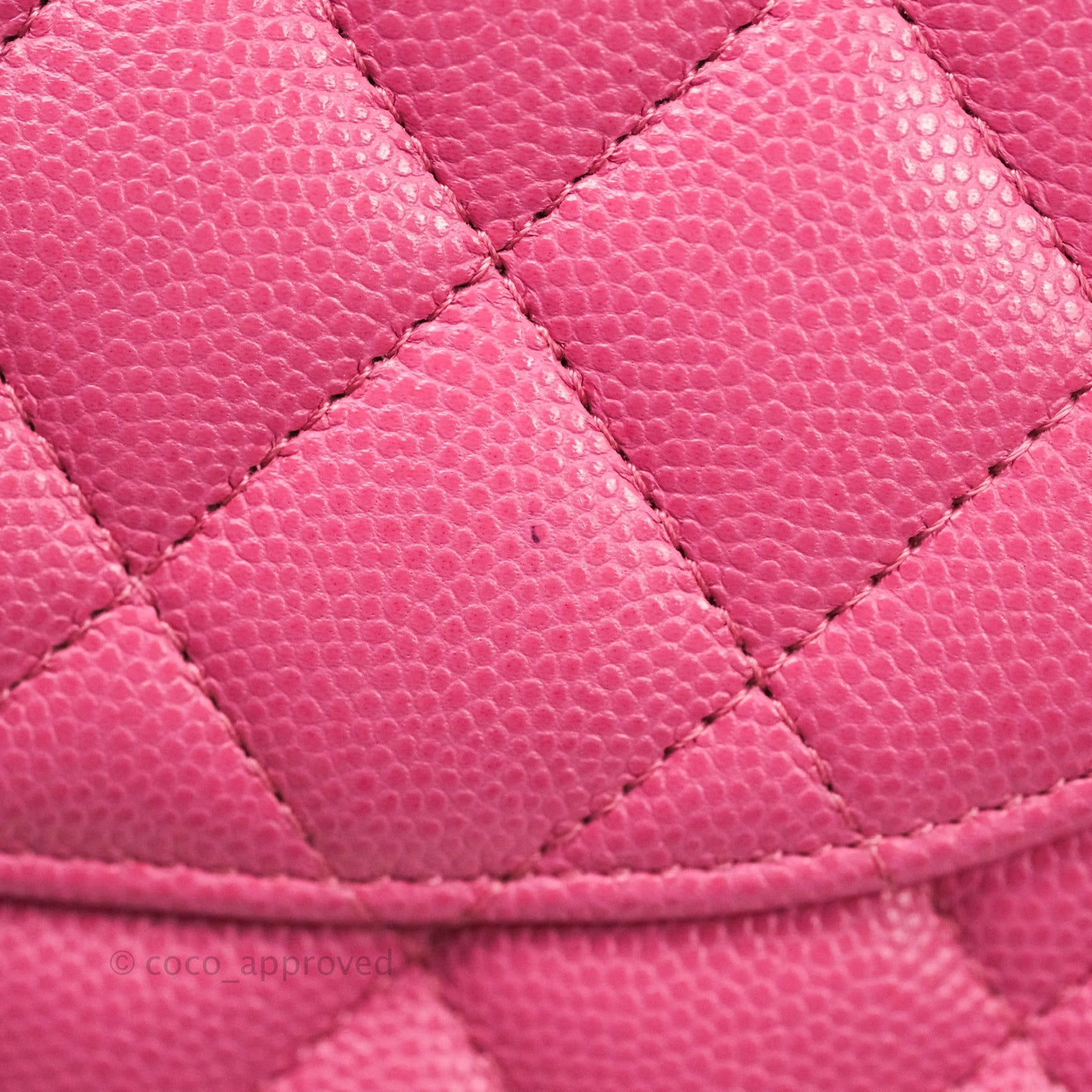 Chanel Classic M/L Medium Double Flap Bag Pink Caviar Gold Hardware 19C