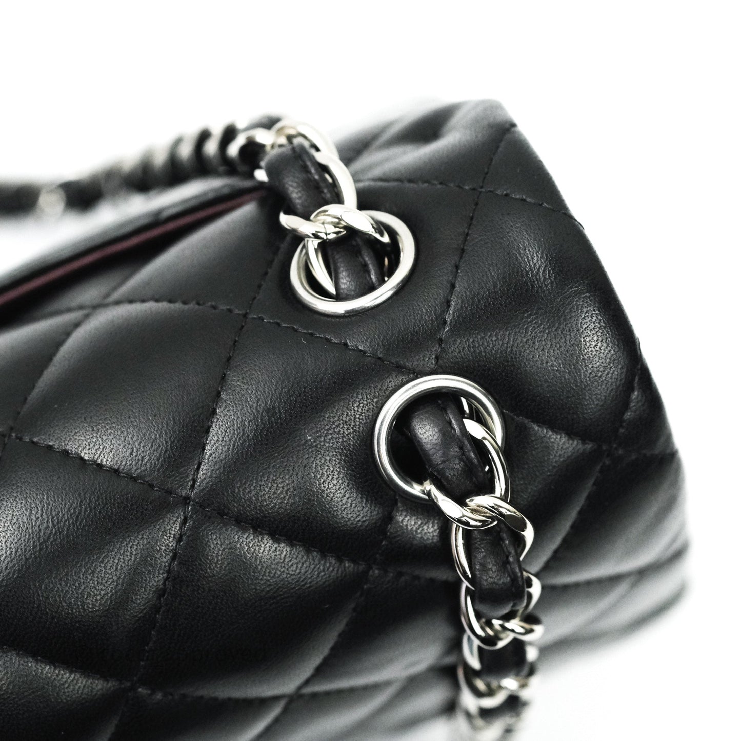 Chanel Jumbo Double Flap Black Lambskin Silver Hardware⁣⁣