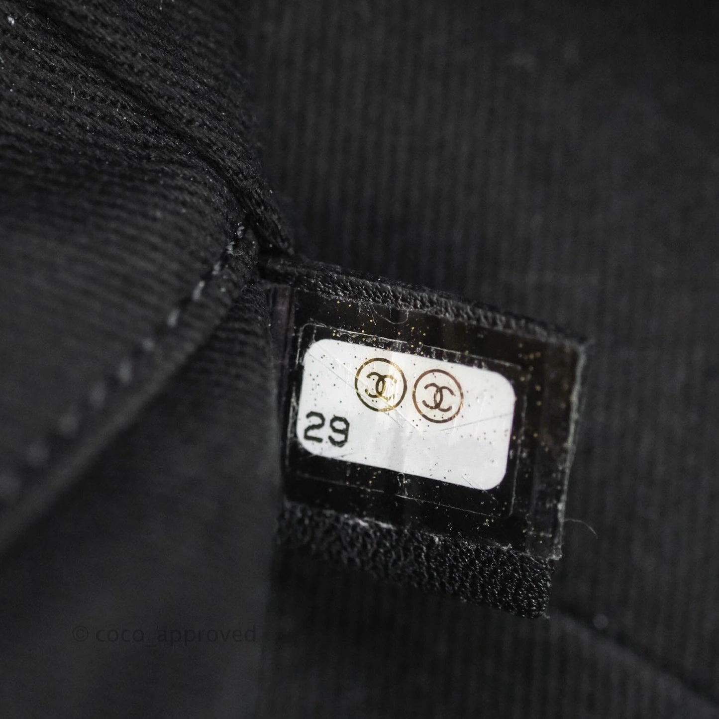 Chanel Medium Deauville Black Canvas Imitation Pearl