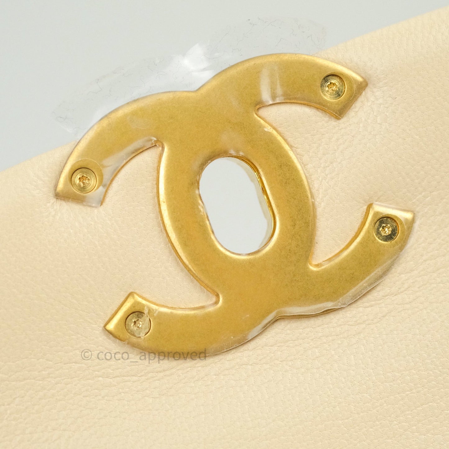 Chanel 19 Small Beige Goatskin Mixed Hardware 20A