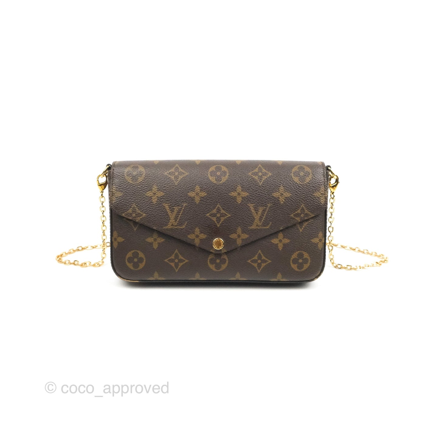 Louis Vuitton Félicie Pochette Monogram Canvas Fuchsia Pink